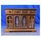 Wooden Jewelry Cabinet Organizer Box