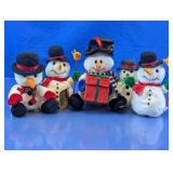 Animated Snowman Plush Decor Assortment