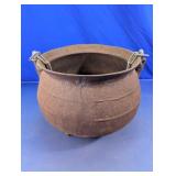 Cast Iron Cauldron With Chain Handles