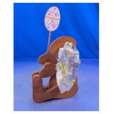 Wooden Bunny Decor