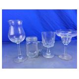 Glass Drinkware Assorted Lot