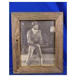 Rustic Wood Framed Western Print