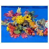 Mixed Faux Fall Floral & Harvest Foliage Pick Lot