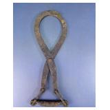 Rustic Iron Ice Block Tongs Tool