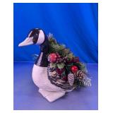 Glass Canada Goose Holiday Centerpiece
