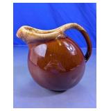 Brown Glazed Ceramic Pitcher