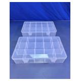 Clear Plastic Compartment Organizer Box