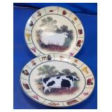 Vintage Formalities Barnyard Plates Duo