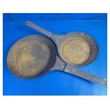 Cold Handle Camp Skillet Frying Pan Set