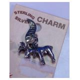 Maine Moose Sterling Silver Charm