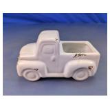 Glass Pickup Truck Miniature Planter