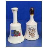 Texas and Las Vegas Ceramic Bell Pair