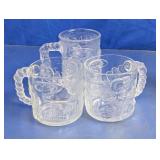 Batman Forever Embossed Character Glass Mugs