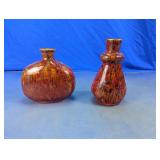 Decorative Drip Glaze Ceramic Vase Pair