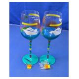 Carnival Cruise Line Souvenir Wine Glasses