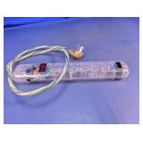 Clear Plastic Outlet Surge Protector Power Strip