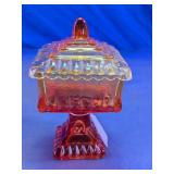 Pedestal Glass Covered Candy Dish
