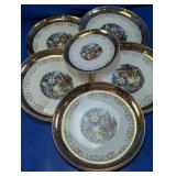 Crest-O-Gold Hand Painted Dish Set