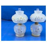 Vintage Miniature Glass Oil Lamps