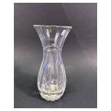 Clear Cut Glass Vase