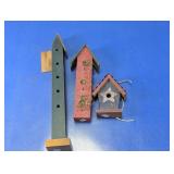 Rustic Wooden Birdhouse Decor Assortment