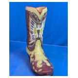 Western Cowboy Boot Ceramic Figurine