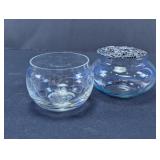Vintage Glass Bowl & Potpourri Jar