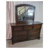 Ashley Millennium Porter Dresser with Mirror