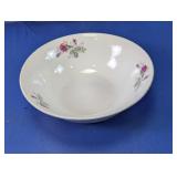 Pink Rose Floral Ceramic Serving Bowl