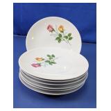 Bavaria Rose Floral Salad Plates Set