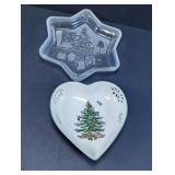 Ceramic & Glass Holiday Serveware Lot