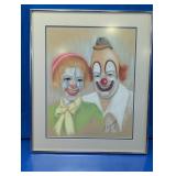 Clown Portrait Framed Wall Art
