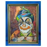 Framed Clown Portrait