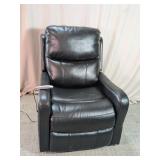 Power Faux Leather Glider Recliner
