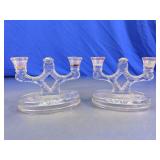 Rock Crystal Glass Candle Holder