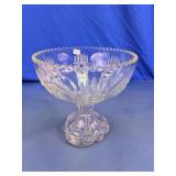 Cut Glass Pedestal Compote Bowl