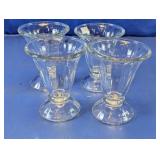 Footed Sundae Dessert Glasses Set