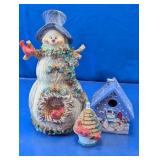 Snowman Cardinal Decor Assortment