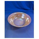 Fire-King Peach Lustre Glass Serving Bowl