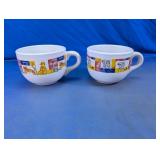 Royal Norfolk Cat Pattern Coffee Mug Set