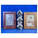 Rustic Snowman & Birdhouse Wall Dï¿½cor Set