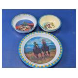 Peco Sam & Sophie's Friends Western Plate Bowl Set