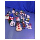 Mixed Snowman Christmas Ornament Lot
