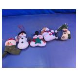 Snowman Plush Ornament Assortment