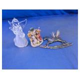 Mixed Holiday Figurine Ornament Lot