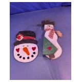 Wood Snowman Wall Dï¿½cor Set