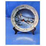 Bradford Exchange Midnight In Pinegrove Plate