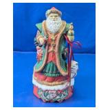 Ceramic Santa Claus Music Box Figurine