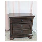 Drawer Night Stand in Walnut Finish