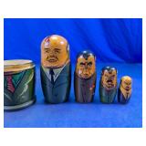 Hand Painted Political Nesting Doll Set